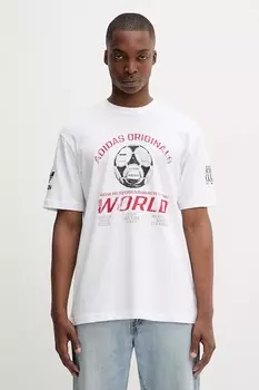 Хлопковая футболка 90S Ftbl Tee Adidas Originals, белый