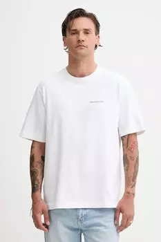 Хлопковая футболка Abercrombie & Fitch, белый