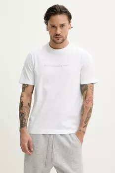 Хлопковая футболка Abercrombie & Fitch, белый