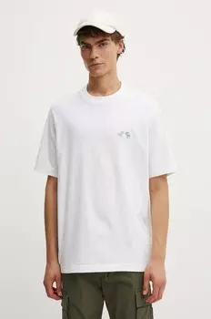 Хлопковая футболка Abercrombie & Fitch, белый