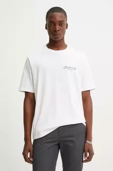 Хлопковая футболка Abercrombie & Fitch, белый