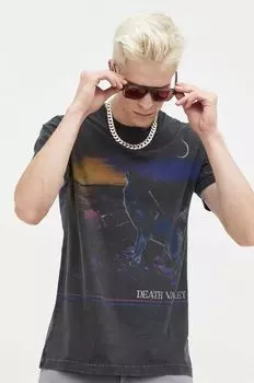 Хлопковая футболка Abercrombie & Fitch, черный