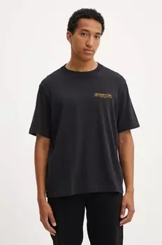 Хлопковая футболка Abercrombie & Fitch, черный