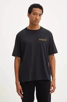 Хлопковая футболка Abercrombie & Fitch, черный