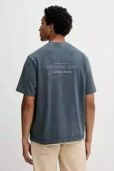 Хлопковая футболка Abercrombie & Fitch, серый