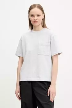 Хлопковая футболка Abercrombie & Fitch, серый