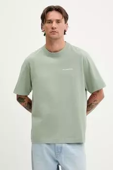 Хлопковая футболка Abercrombie & Fitch, зеленый