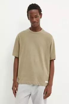 Хлопковая футболка Abercrombie & Fitch, зеленый