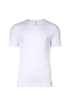 Хлопковая футболка Active Flex с заостренным воротником - 2 шт Adidas, белый