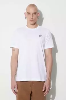 Хлопковая футболка adidas Originals, белый