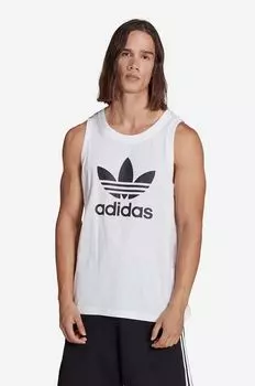 Хлопковая футболка adidas Originals, белый