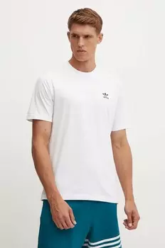 Хлопковая футболка adidas Originals, белый
