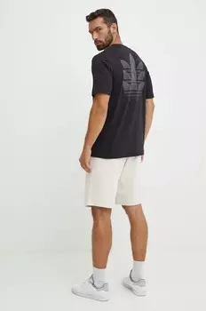 Хлопковая футболка adidas Originals, черный