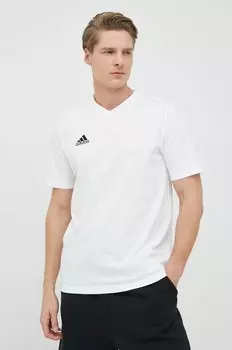 Хлопковая футболка adidas Performance, белый
