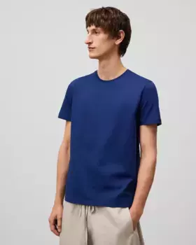 Хлопковая футболка Adolfo Dominguez, синий