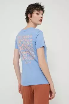 Хлопковая футболка Adventure Division Billabong, синий