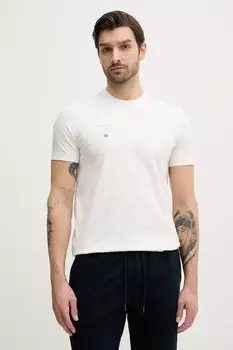 Хлопковая футболка Aeronautica Militare, бежевый