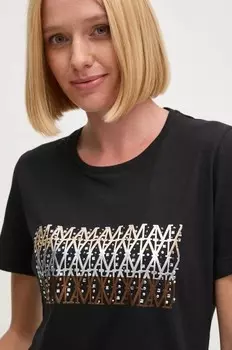 Хлопковая футболка Aeronautica Militare, черный