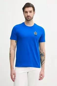 Хлопковая футболка Aeronautica Militare, синий