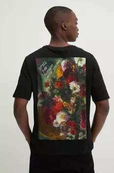 Хлопковая футболка ALABAMA Desigual, черный