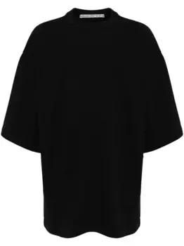 Хлопковая футболка Alexander Wang, черный