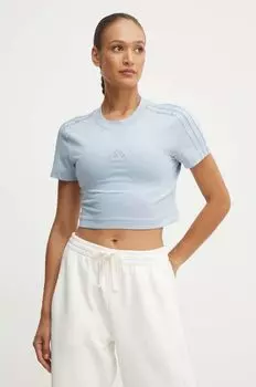 Хлопковая футболка ALL SZN adidas, синий