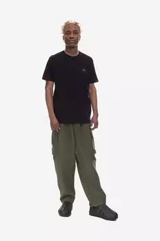 Хлопковая футболка Alpha Industries, черный