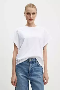 Хлопковая футболка American Vintage, белый