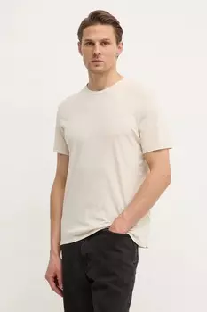 Хлопковая футболка American Vintage, бежевый