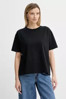 Хлопковая футболка American Vintage, черный