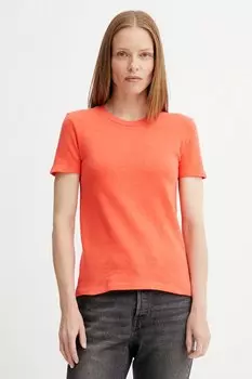 Хлопковая футболка American Vintage, красный