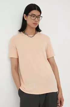 Хлопковая футболка American Vintage, оранжевый