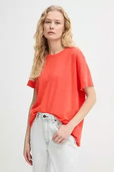 Хлопковая футболка American Vintage, оранжевый