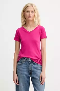 Хлопковая футболка American Vintage, розовый