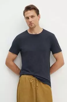 Хлопковая футболка American Vintage, темно-синий