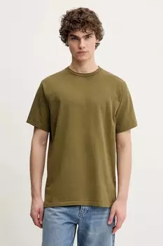 Хлопковая футболка American Vintage, зеленый