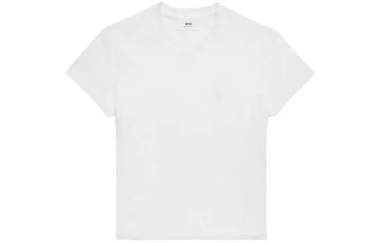 Хлопковая футболка AMIPARIS, белый