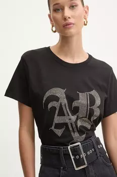 Хлопковая футболка Aniye By, черный