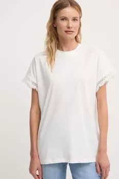 Хлопковая футболка Answear Lab, белый