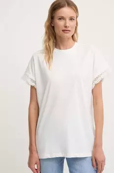 Хлопковая футболка Answear Lab, белый