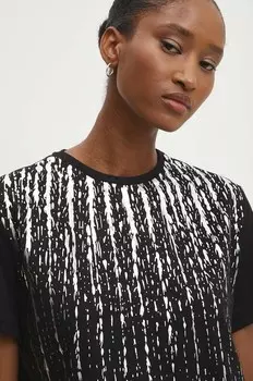 Хлопковая футболка Answear Lab, черный