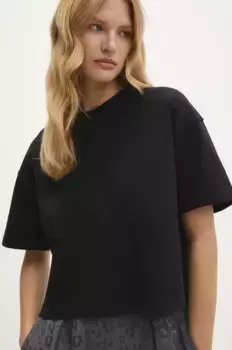 Хлопковая футболка Answear Lab, черный