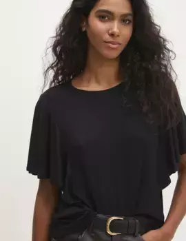 Хлопковая футболка Answear Lab, черный