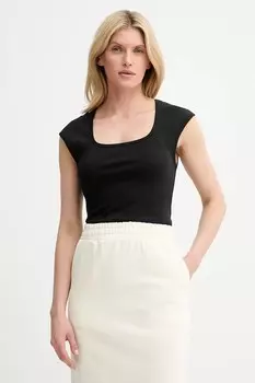 Хлопковая футболка Answear.Lab, черный