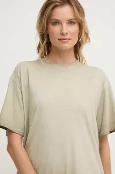 Хлопковая футболка Answear Lab, зеленый