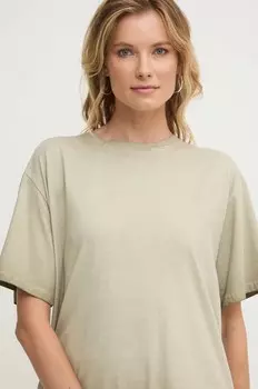 Хлопковая футболка Answear Lab, зеленый