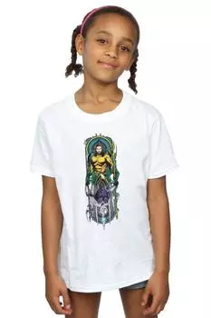 Хлопковая футболка Aquaman Ocean Master DC Comics, белый