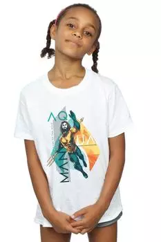 Хлопковая футболка Aquaman Tropical Icon DC Comics, белый