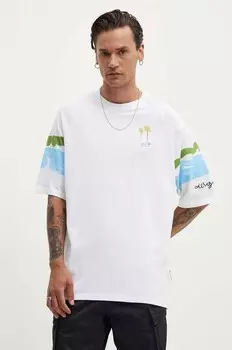 Хлопковая футболка AREN Desigual, белый