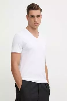 Хлопковая футболка Armani Exchange, белый